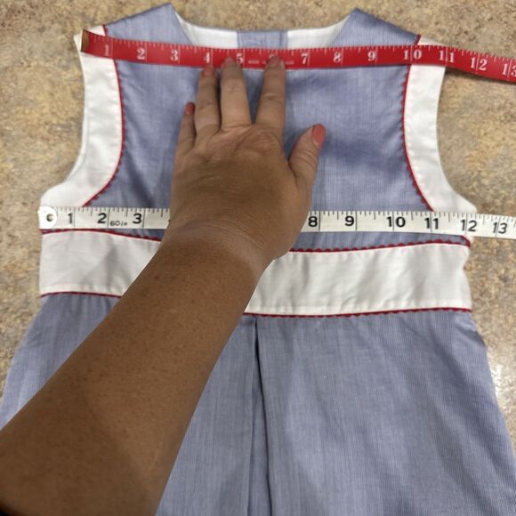 Papo  D’ Anjo Girls Sleeveless Blue Dress Jumper Size 6 - Picture 8 of 9